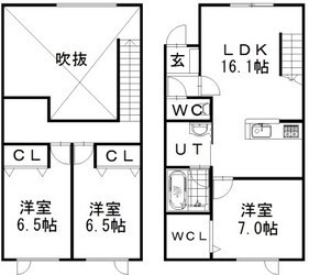 百合が原駅 徒歩19分 1-2階の物件間取画像